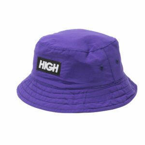 bucket hat black purple